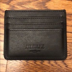 J.W. Hulme Black Slim Card Wallet